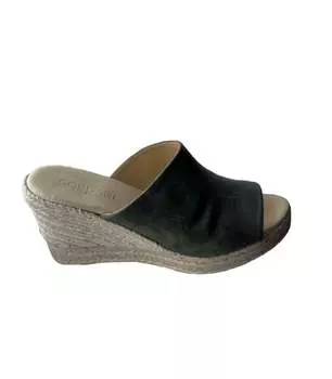 Сандалии Easton Wedge из замши цвета хаки CORDANI