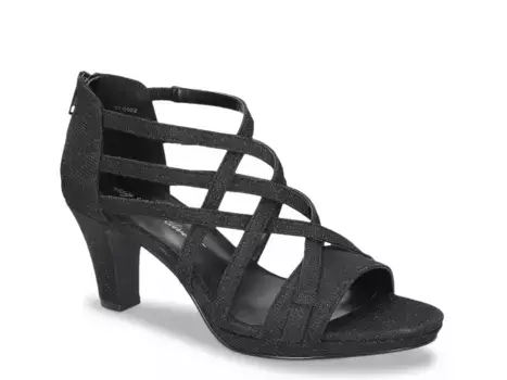 Сандалии Easy Street Bee, черные с блестками