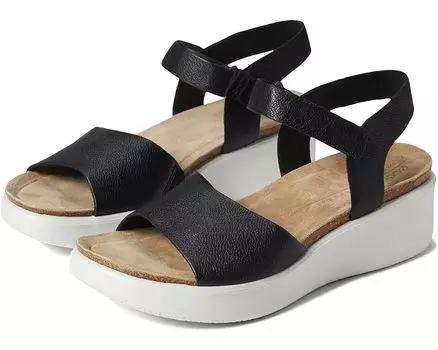 Сандалии ECCO Flowt Wedge Cork, черный