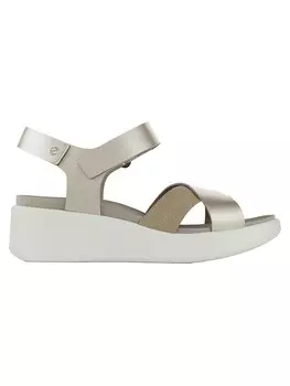 Сандалии Ecco Flowt Wedge LX, серебряный