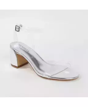 Сандалии Elaine02 на квадратном каблуке BERNESS, серебряный