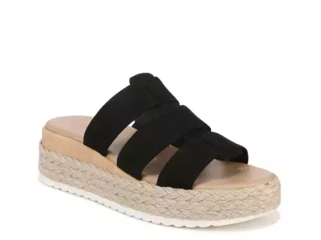 Сандалии Electric Espadrille Wedge Sandal Dr. Scholl'S, черный