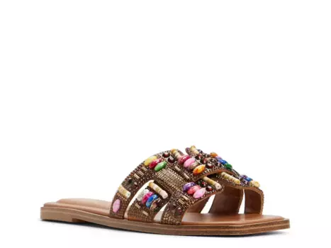 Сандалии Eleny Aldo, Brown Rhinestone