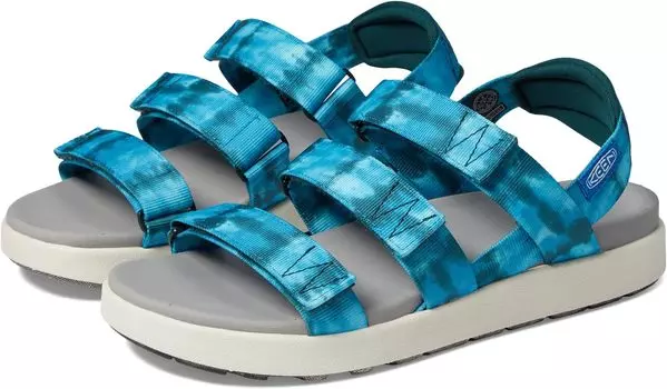 Сандалии Elle Strappy KEEN, цвет Seamoss Tie-Dye/Star White