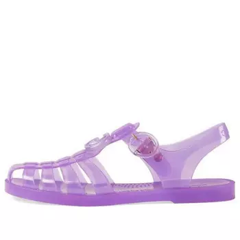 Сандалии embossed flat sandals 'purple' Gucci, фиолетовый