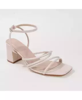 Сандалии Emmarie на блочном каблуке с ремешками BERNESS, коричневый/бежевый