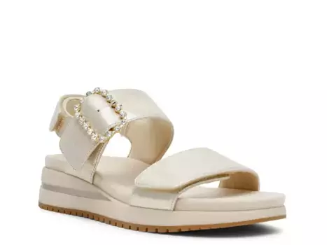 Сандалии Evanti Wedge Anne Klein, Gold Metallic