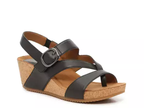 Сандалии Evelyn Wedge Sandal Eurosoft, черный