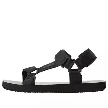 Сандалии expce wear-resistant non-slip open toe flat heel sports black sandals Reebok, черный