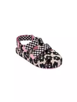 Сандалии Fabula для девочек Mini Melissa, цвет Black White Pink