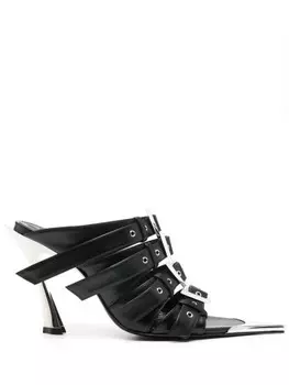 Сандалии Fang 95 мм Mugler, черный