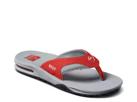 Сандалии Fanning Pregame Flip Flop Reef, серый/красный