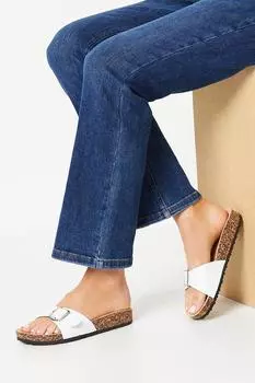 Сандалии Felix с ремешком и пряжкой на стельке Dorothy Perkins, белый