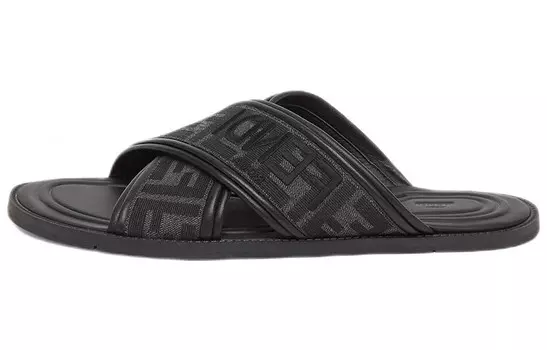 Сандалии Fendi с принтом логотипа, черный