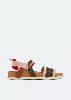 Сандалии Fendi Slingback, коричневый