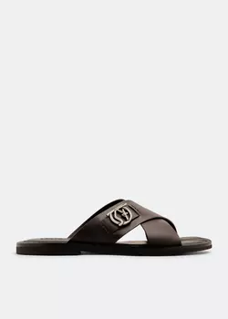 Сандалии Ferragamo Gancini, коричневый