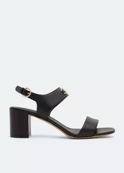 Сандалии FERRAGAMO Gancini sandals , черный