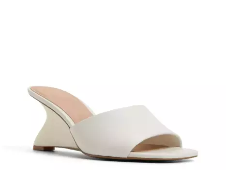 Сандалии Fiala Wedge Aldo, White Leather