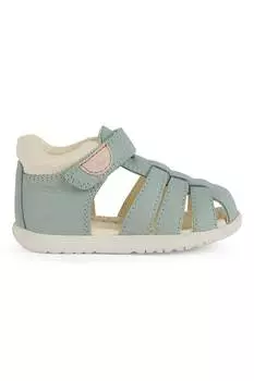 Сандалии Fisherman из кожи и экокожи Geox, бежевый