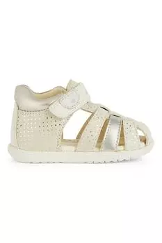 Сандалии Fisherman из замши и экокожи Geox, белый