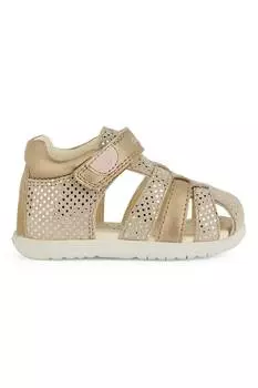 Сандалии Fisherman из замши и экокожи Geox, желтый