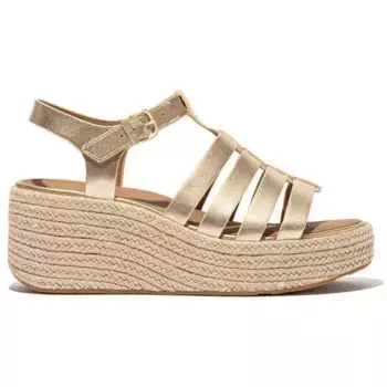 Сандалии Fitflop Fisherman wedge, золотой