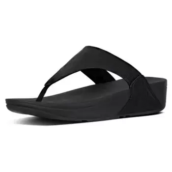 Сандалии Fitflop Lulu Leather Toepost, черный