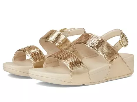 Сандалии FitFlop Lulu Sequin Back-Strap Sandals, цвет Platino