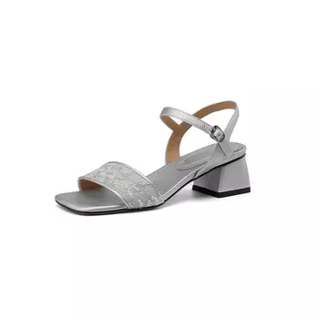 Сандалии Five-nine Dan seven One-Strap Sandals Women's, серебряный