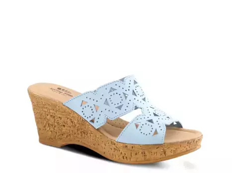 Сандалии Flamyo Wedge Spring Step, Sky Blue