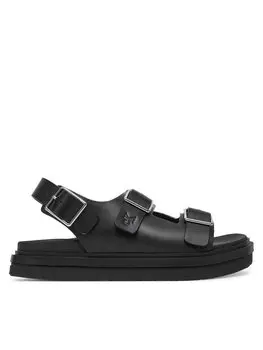 Сандалии Flat Molded Sandal Buckle YW0YW01785 Calvin Klein Jeans, черный