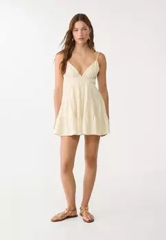 Сандалии FLAT Stradivarius, золотой