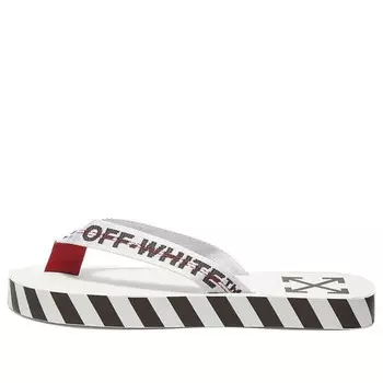 Сандалии flip flops 'graphic print - ' Off-White, белый
