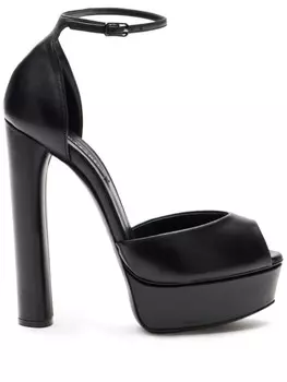 Сандалии Flora 140 мм Casadei, черный