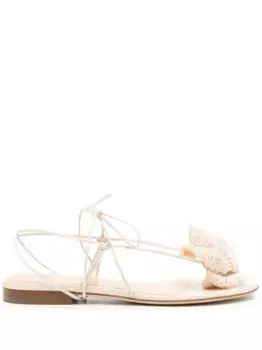 Сандалии Flower в технике кроше Magda Butrym, нейтральный