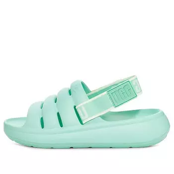 Сандалии fluff yeah slide 'emerald green' Ugg, зеленый