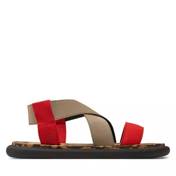 Сандалии Fly London Oakefly P145067002 Scarlet/Taupe/Camu, красный