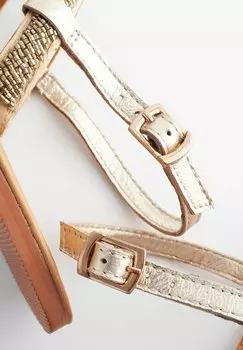Сандалии Forever Comfort Beaded Next, золото