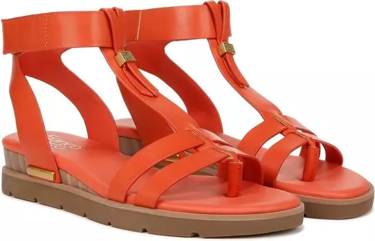 Сандалии Franco Sarto Dosha, цвет Tangerine Orange Faux Leather
