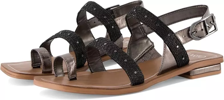 Сандалии Franco Sarto Ellis Toe Loop Flat Sandal, черный