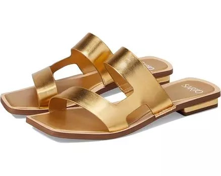 Сандалии Franco Sarto Emily Open Toe Flat Sandal, золотой