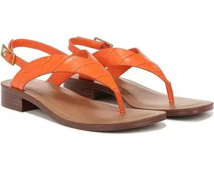 Сандалии Franco Sarto Iris Ankle Strap Thong, цвет Orange Croc Print Leather