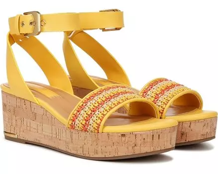 Сандалии Franco Sarto Presley Platform Wedge, цвет Yellow Orange Multi