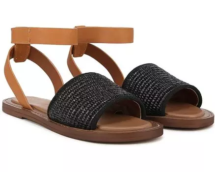 Сандалии Franco Sarto Rosa Ankle Strap Flat, цвет Black/Brown