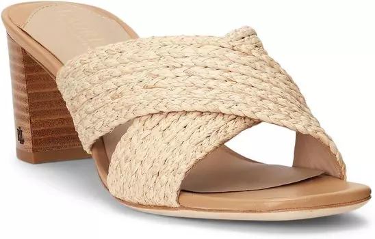 Сандалии Freddi Raffia Sandal LAUREN Ralph Lauren, коричневый