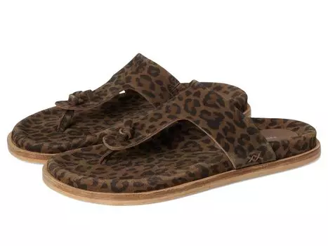 Сандалии Free People Mika Footbed Sandal, цвет Chestnut Leopard Suede