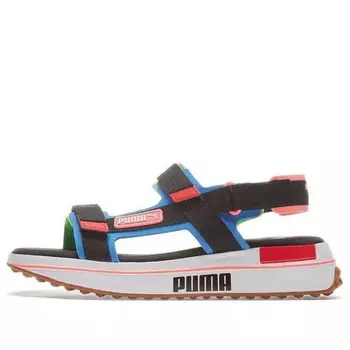 Сандалии future rider game on 'flou green blue' Puma, черный