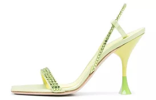 Сандалии Fuxia Eloise со стразами 3Juin, зеленый