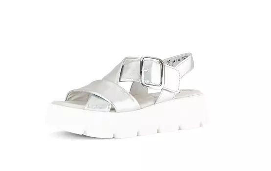 Сандалии Gabor Fashion Plateau Sandale, серебряный