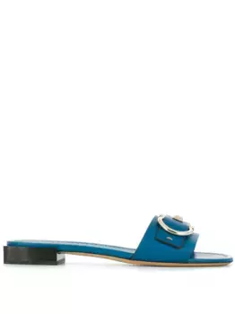 Сандалии Gancini с декором Ferragamo, синий